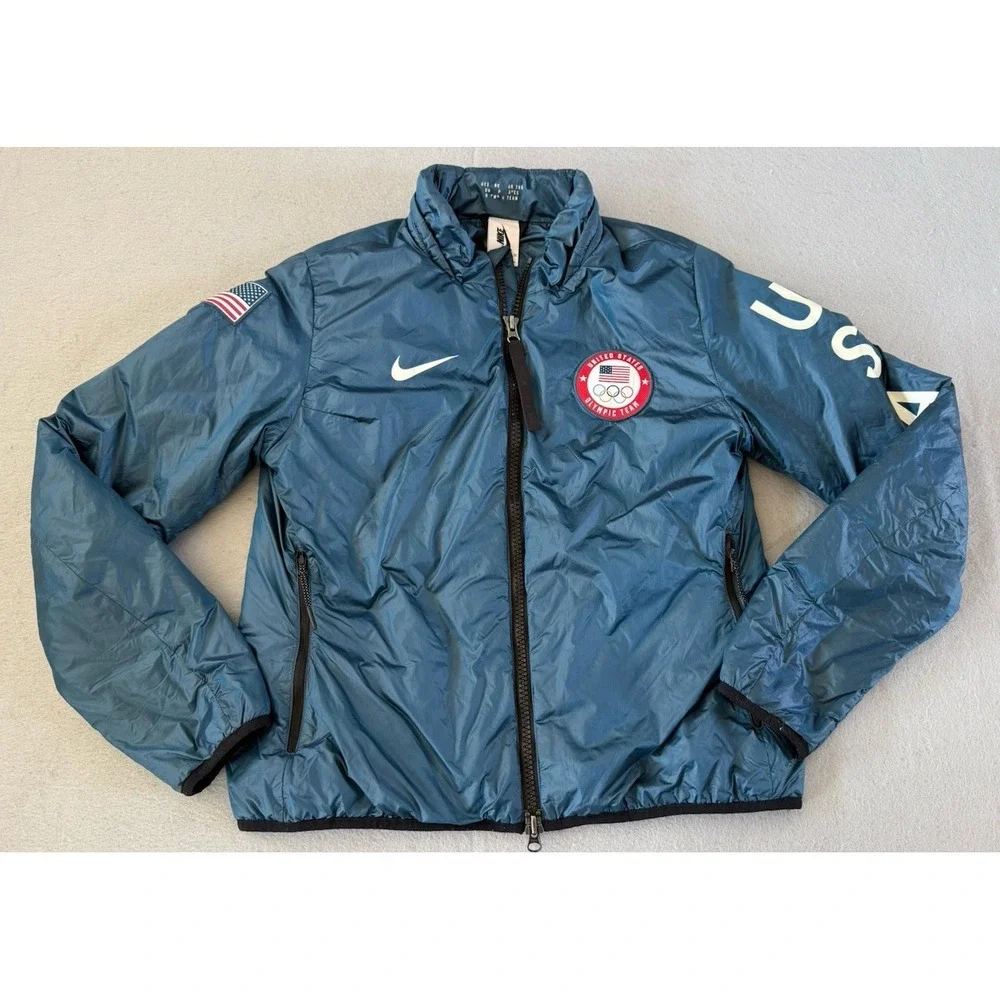 Nike NikeLab Team USA Summit Olympic Jacket 2018 Blue USA 916683-474 Small